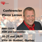 Annonce du conférencier principal de l’Assemblée Générale Annuelle et de la Convention du CDDA 80e.